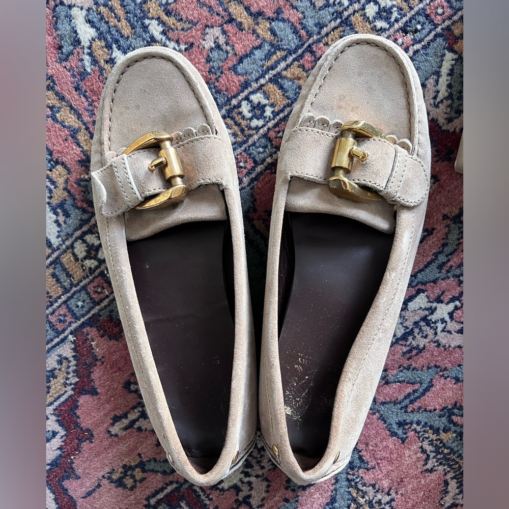 Burberry Loafers with Brass Buckle with Original Box